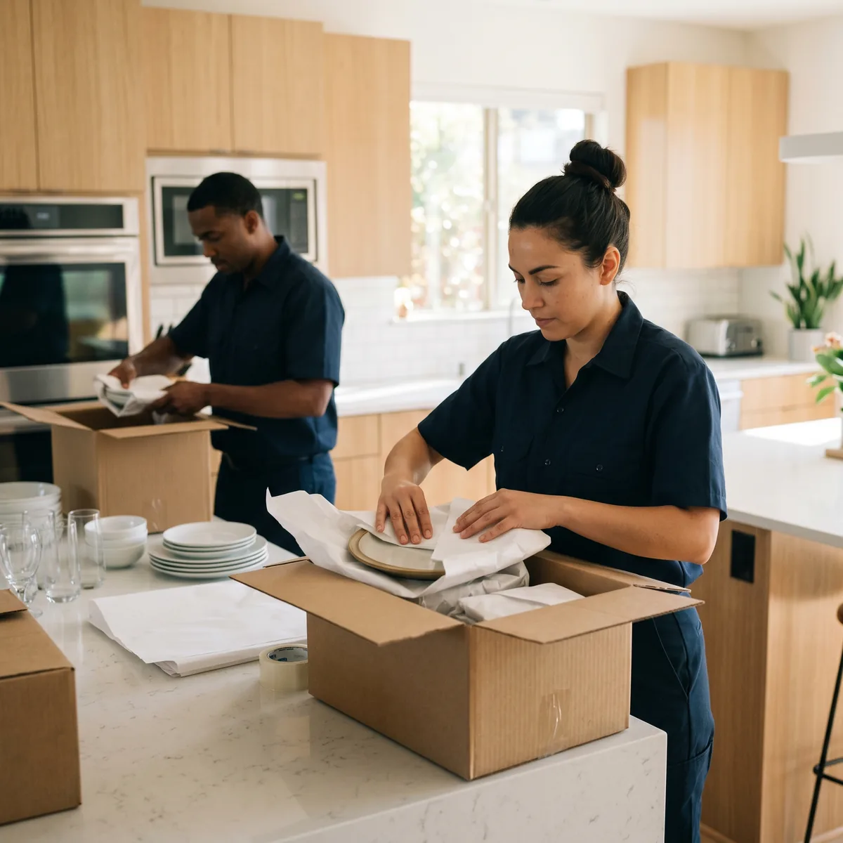 MoveOn movers handling packing services in Kelowna and the Okanagan