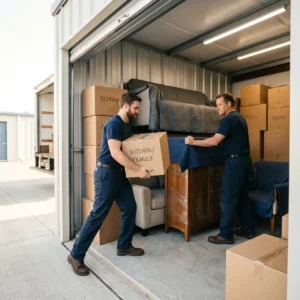 MoveOn movers handling storage loading in Kelowna and the Okanagan